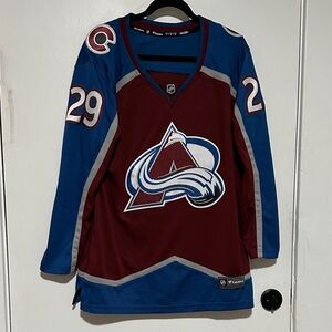 Fanatics Burgundy and Blue Women's Jersey